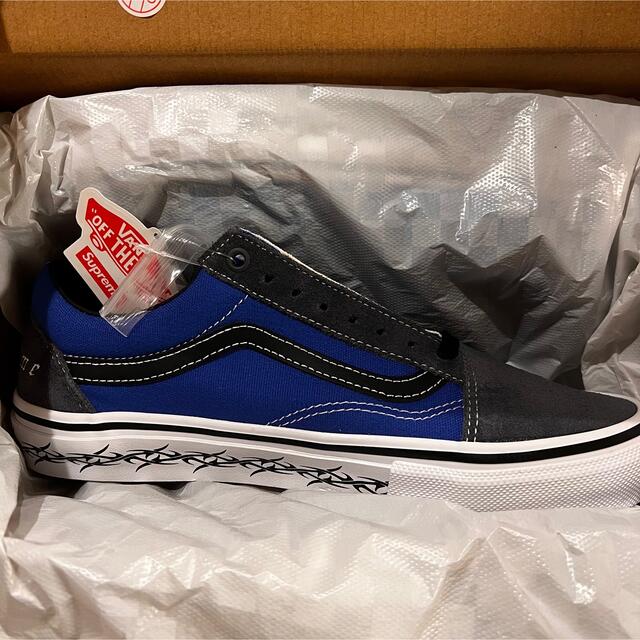 【27.5cm 未着用】supreme vans オールドスクール royal