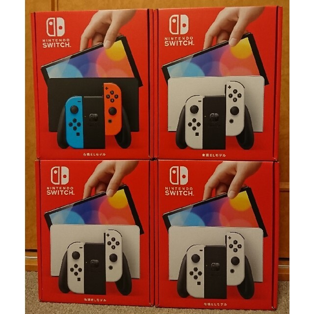 新品本物 Nintendo Switch - Nintendoswitch本体 有機ELホワイト×3箱