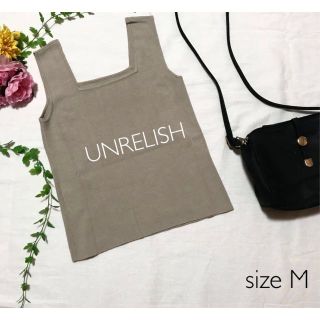 アンレリッシュ(UNRELISH)のUNRELISH アンレリッシュ レディース ノースリーブニット タンクトップ(カットソー(半袖/袖なし))