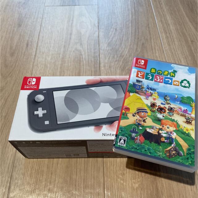 nintendo switch lite グレー ＆ あつ森セット（バラ売り可）