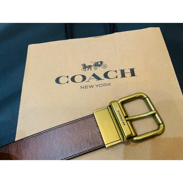 COACH(コーチ)のCOACH リバーシブル レザーベルト 2way メンズのファッション小物(ベルト)の商品写真