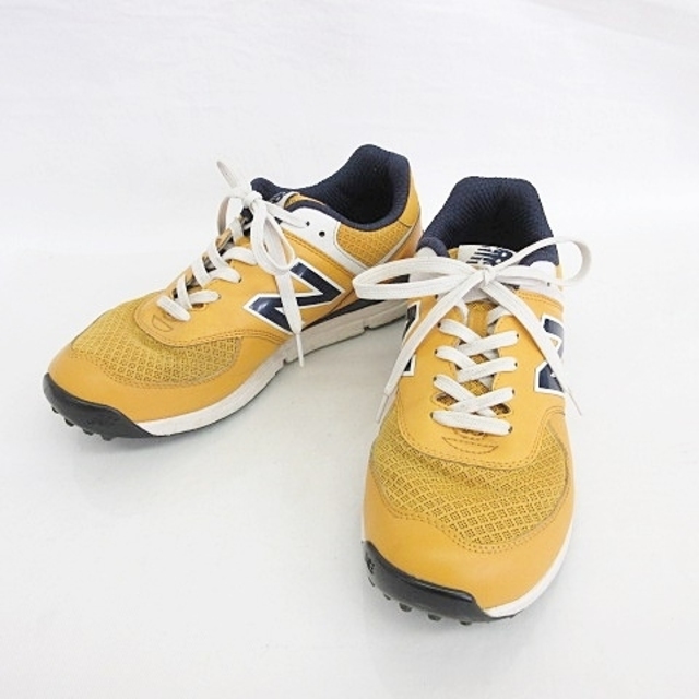 New Balance(ニューバランス)のNEW BALANCE ゴルフシューズ スパイクレス イエロー 26.5 スポーツ/アウトドアのゴルフ(シューズ)の商品写真