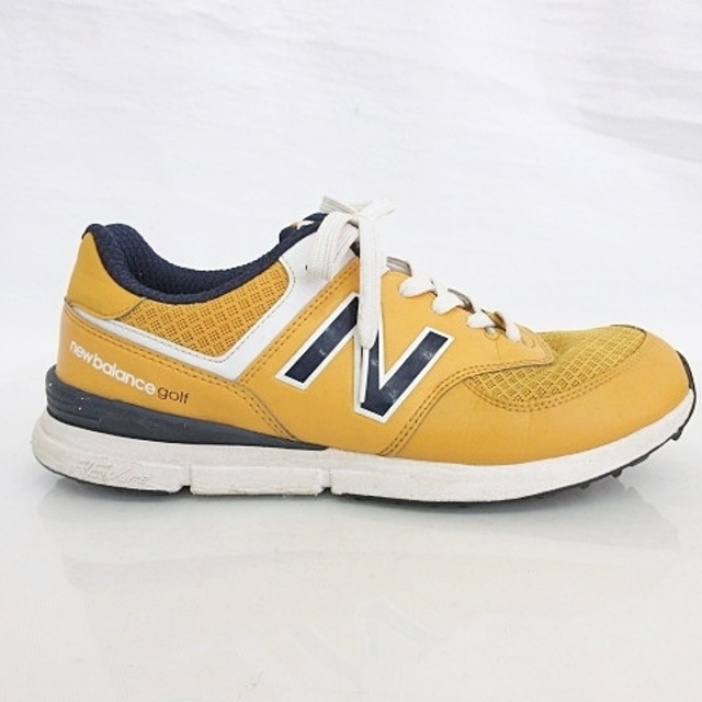 NEW BALANCE ゴルフシューズ スパイクレス イエロー 26.5 4