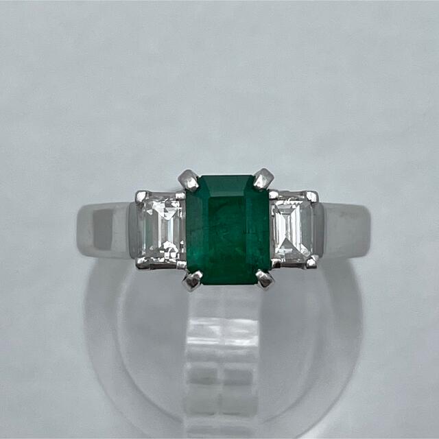 pt900 0.86ct D0.419ct リングレディース