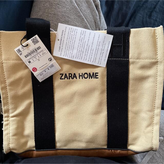 ZARA(ザラ)の【新品未使用】ZARA HOMEトートバッグ ショルダーバッグ　4590円 レディースのバッグ(トートバッグ)の商品写真