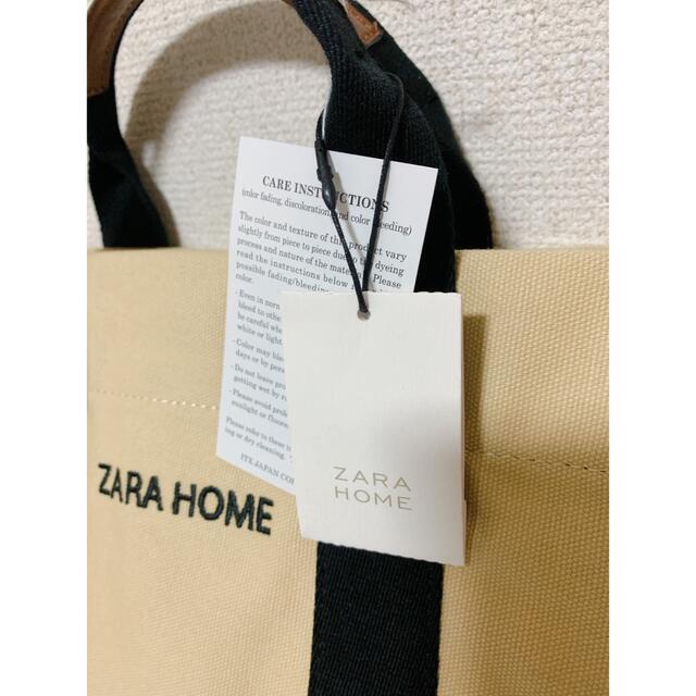 ZARA(ザラ)の【新品未使用】ZARA HOMEトートバッグ ショルダーバッグ　4590円 レディースのバッグ(トートバッグ)の商品写真