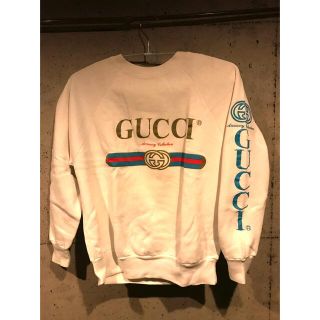 グッチ(Gucci)の再出品 グッチ ヴィンテージトレーナー 推定Mサイズ(スウェット)