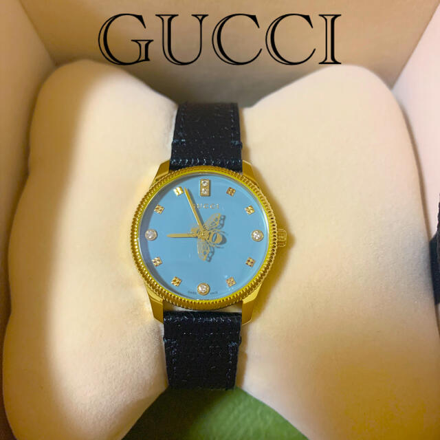 Gucci(グッチ)のGUCCI レザーウォッチ レディースのファッション小物(腕時計)の商品写真