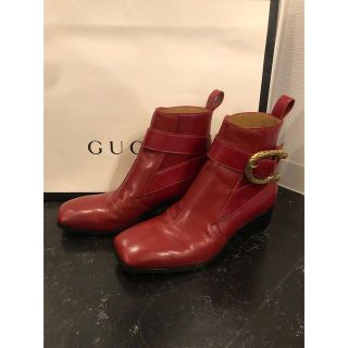 グッチ(Gucci)のGUCCI アレッサンドロミケーレ 2016AW タイガーバックル ヒールブーツ(ブーツ)