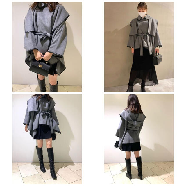 SNIDEL(スナイデル)の♡新品タグ付き♡SNIDEL×新木優子×sweetコラボ♡ポンチョコート♡ レディースのジャケット/アウター(ポンチョ)の商品写真