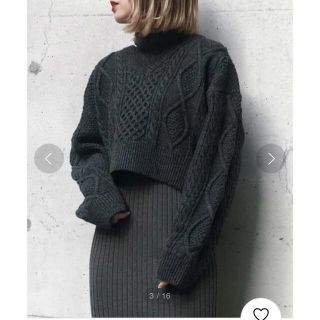 アメリヴィンテージ(Ameri VINTAGE)のRIBBON CABLE MINI KNIT(ニット/セーター)