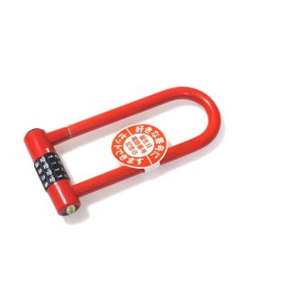 ダホン(DAHON)のU字ロック 赤 自転車鍵　4桁ダイヤル式シャックルロック(自転車本体)