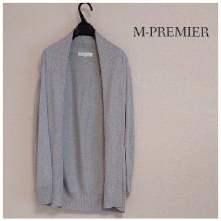 エムプルミエ(M-premier)のエムプルミエ⭐ショールカラー　カーディガン　size38(カーディガン)