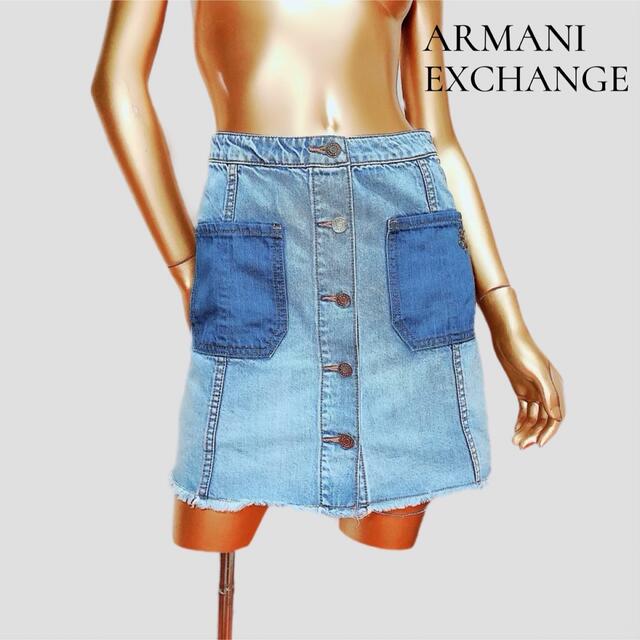 ARMANI EXCHANGE カットオフ デニムスカート＊ドゥーズィエムクラス