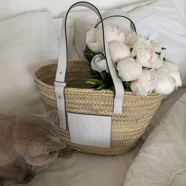 LOEWE - 美品 LOEWE カゴバッグ かごバッグ Mサイズ ミディアムサイズ
