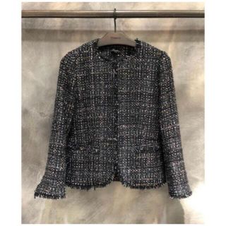 セオリー(theory)のTheory 19ss ツイードノーカラージャケット(ノーカラージャケット)