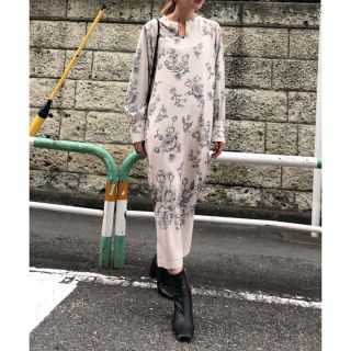 アメリヴィンテージ(Ameri VINTAGE)のAMERI REHEMA KEY NECK DRESS(ロングワンピース/マキシワンピース)