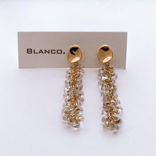 デプレ(DES PRES)の【ゲリラセール】Blanco. じゃらじゃらロングピアス　メルティラウンド(ピアス)