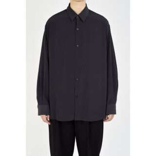 ラッドミュージシャン(LAD MUSICIAN)の20AW Big Shirt パープルブラック 未使用 (シャツ)