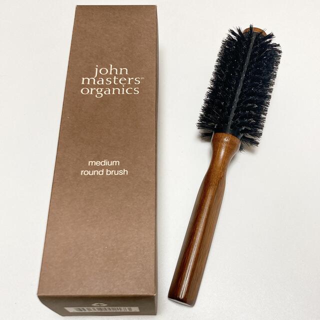 John Masters Organics(ジョンマスターオーガニック)の【キャンベル様】ジョンマスター ラウンドブラシ おまけ付き コスメ/美容のヘアケア/スタイリング(ヘアブラシ/クシ)の商品写真