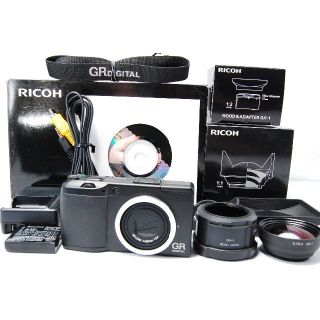 リコー(RICOH)のRICOH GR DIGITAL II GH-1 GW-1付き(コンパクトデジタルカメラ)