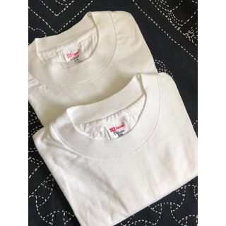 ヘインズ(Hanes)のHanes／ヘインズ　白半袖Tシャツ■２枚組セット　M   綿100%(Tシャツ/カットソー(半袖/袖なし))