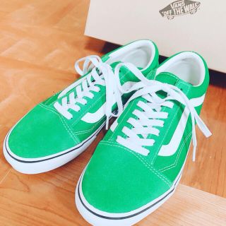 ヴァンズ(VANS)のVANS OLD SKOOL グリーンカラー　27センチ(スニーカー)