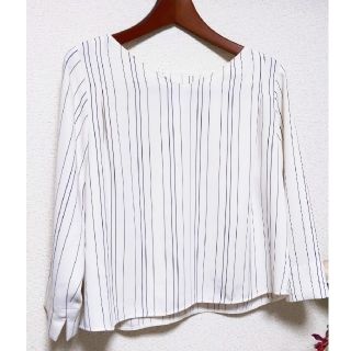 アバハウス(ABAHOUSE)の【もこ様専用】ABHOUSE フォンセ ストライプ長袖ブラウス(シャツ/ブラウス(長袖/七分))