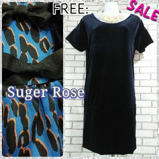 シュガーローズ(Sugar Rose)の▼SALE▼FREE：リバーシブル ワンピース／シュガーローズ★訳あり・激安★(ひざ丈ワンピース)