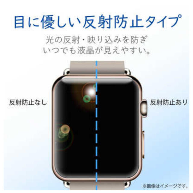 Apple Watch(アップルウォッチ)のエレコム　ELECOM Apple Watch 40mm フルカバーフィルム スマホ/家電/カメラのスマホアクセサリー(保護フィルム)の商品写真