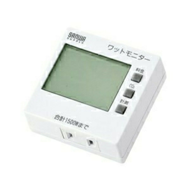 サンワサプライ ワットモニター TAP-TST8 ジャンク スマホ/家電/カメラのテレビ/映像機器(映像用ケーブル)の商品写真