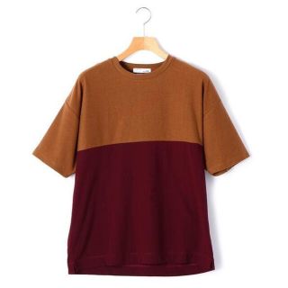 ライトオン(Right-on)のライトオン　PLUSONE ビッグシルエット切替tシャツ(Tシャツ/カットソー(半袖/袖なし))