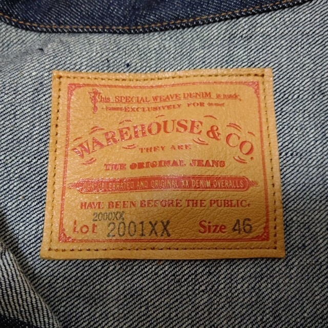 WAREHOUSE - Lot 2001XX(2000XX) 【1936 MODEL】Size:46の通販 WAREHOUSE - Lot 2001XX(2000XX) 【1936 MODEL】Size:46の通販