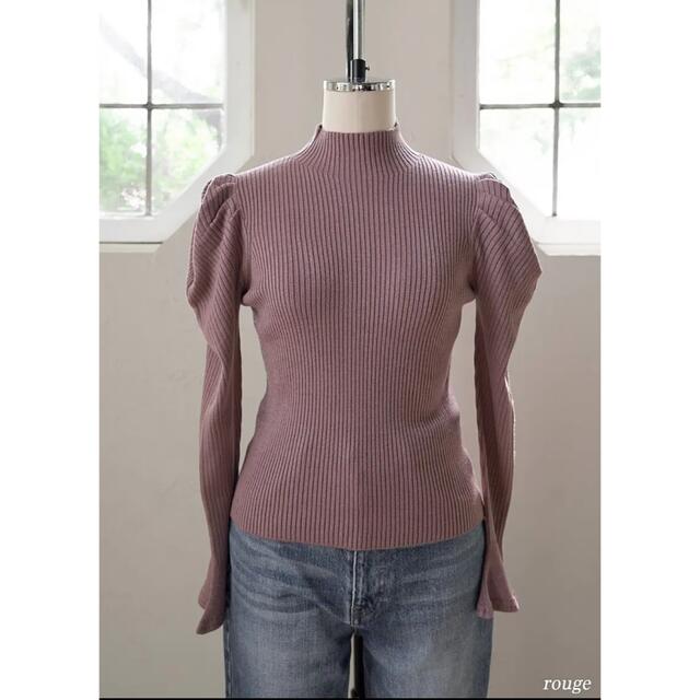 herlipto Volume Sleeve Rib Knit Top