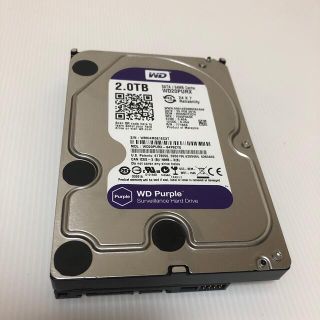 中古 WD Purple WD20PURX 2TB HDD(PCパーツ)