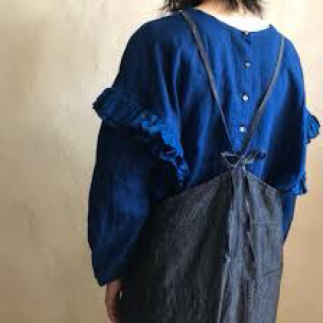 nest Robe - 【ネストローブ】リネンサフィランブラウス nest Robe - 【ネストローブ】リネンサフィランブラウス