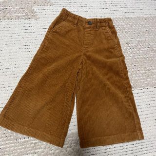 ユニクロ(UNIQLO)のUNIQLOコーデュロイ　ガウチョパンツ　ワイドパンツ　110サイズ(パンツ/スパッツ)