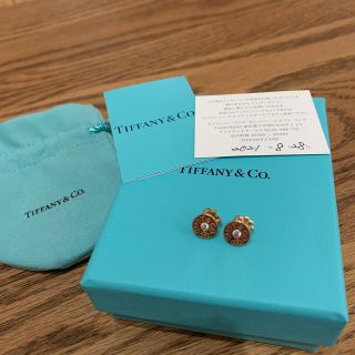 ティファニー(Tiffany & Co.)の美品　ティファニー　750 ダイヤモンド　サークルピアス(ピアス)