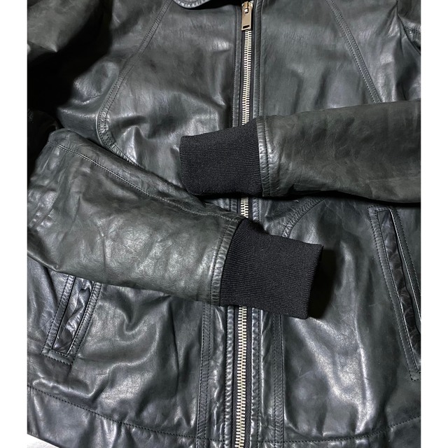 Rick Owens(リックオウエンス)のリックオウエンス　レザー　ジャケット メンズのジャケット/アウター(レザージャケット)の商品写真