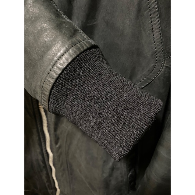 Rick Owens(リックオウエンス)のリックオウエンス　レザー　ジャケット メンズのジャケット/アウター(レザージャケット)の商品写真