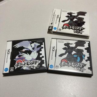 ニンテンドーDS(ニンテンドーDS)のトラ氏様専用！！DS ポケモンブラック　ポケモンホワイト　セット(家庭用ゲームソフト)