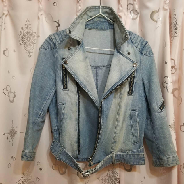 MOUSSY デニム ライダースジャケット | フリマアプリ ラクマ