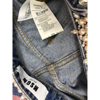 MSGM - MSGM エムエスジーエム パールビジュー デニム ジーンズの通販