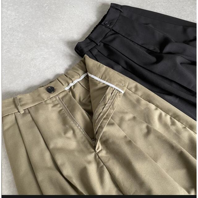 ok.soon ハイウエストテーパードスラックスkhaki