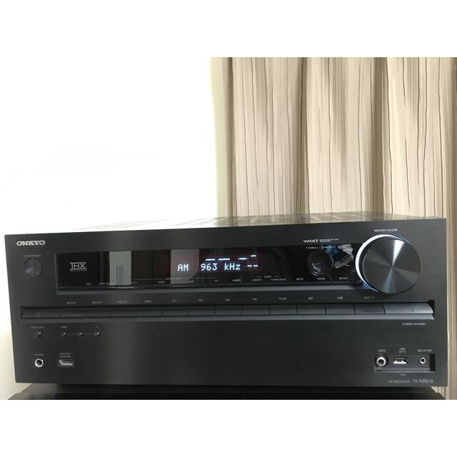 完動品ONKYO7.1ch対応TX-NR616黒色純正リモコン／元設定用マイク付 8