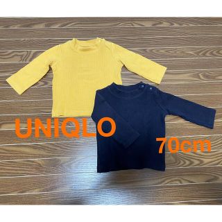 ユニクロ(UNIQLO)のUNIQLO 70cm タートルネック(シャツ/カットソー)