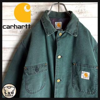 カーハート(carhartt)の【超希少カラー】カーハート☆ワンポイントロゴ即完売ジャケット　入手困難　定番(カバーオール)