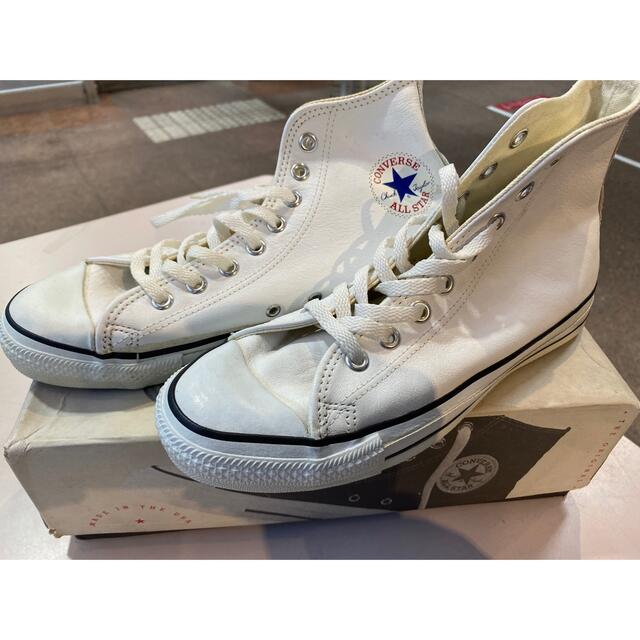 CONVERSE - 90s USA製 コンバース オールスター 白レザー 25.5センチ