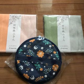 蚊帳織ふきん、鍋敷きミトン(キッチン小物)