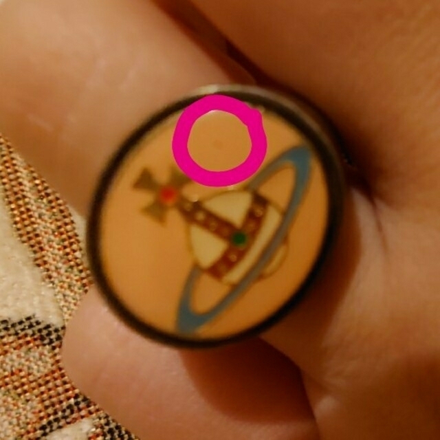 Vivienne Westwood(ヴィヴィアンウエストウッド)のエナメルオーブリング ピンク レディースのアクセサリー(リング(指輪))の商品写真
